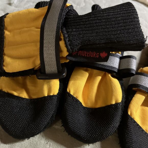 Muttluks All Weather Set Of 4 Black XXS Warm All Weather Boots - Picture 5 of 7